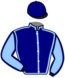 casaque portée par Gosselin J. jockey du cheval de course IASELMA, information pmu ZETURF