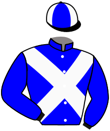 casaque portée par Valle Skar Mlle F. jockey du cheval de course ATHINEOS, information pmu ZETURF