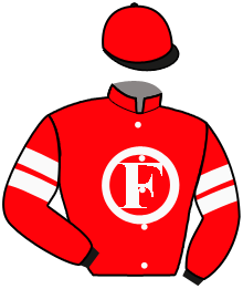 casaque portée par Madamet A. jockey du cheval de course DANELO, information pmu ZETURF