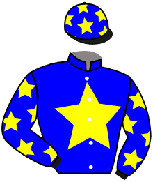 casaque portée par Veron F. jockey du cheval de course RUE DU DOME, information pmu ZETURF