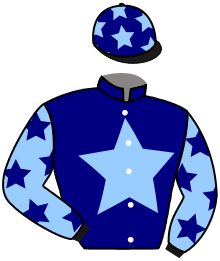 casaque portée par Pasquier S. jockey du cheval de course PARISIAN BELLE, information pmu ZETURF