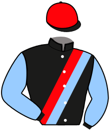 casaque portée par Demuro C. jockey du cheval de course RED ROSE, information pmu ZETURF