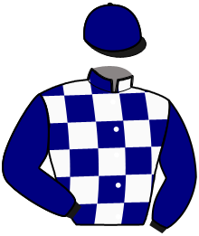 casaque portée par Dromigny T. jockey du cheval de course JET SPE, information pmu ZETURF