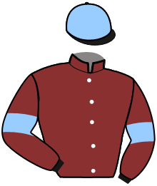 casaque portée par Masschaele Ph. jockey du cheval de course INFIEL, information pmu ZETURF