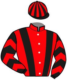 casaque portée par Mourot N. jockey du cheval de course JAFAR DE L'ITON, information pmu ZETURF