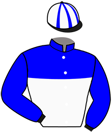 casaque portée par Guzzinati A. jockey du cheval de course CIEL JOYEUSE, information pmu ZETURF