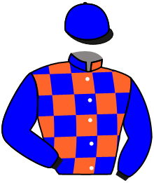casaque portée par Molins Mme Amb. jockey du cheval de course ZELASQUIN, information pmu ZETURF