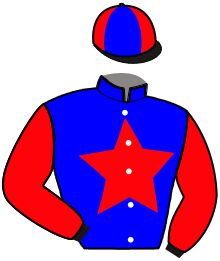 casaque portée par Andre A. jockey du cheval de course IRVANA JEPHI, information pmu ZETURF
