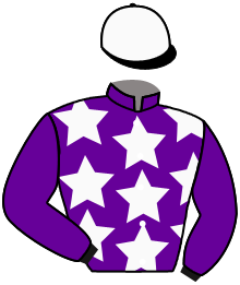 casaque portée par Poincot Chr. jockey du cheval de course DIXAN SENORA, information pmu ZETURF
