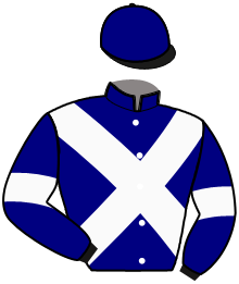 casaque portée par Cingland S. jockey du cheval de course IBAIA DE MAY, information pmu ZETURF