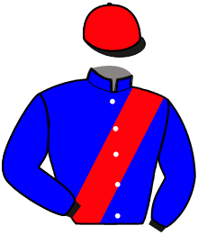 casaque portée par Foucault V. jockey du cheval de course FILOU DE SITA, information pmu ZETURF
