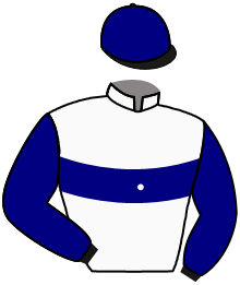 casaque portée par Pasquier S. jockey du cheval de course PRESAGE NOCTURNE, information pmu ZETURF
