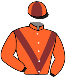 casaque portée par Pouchin A. jockey du cheval de course WAZIERS, information pmu ZETURF