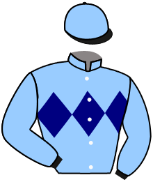 casaque portée par Mcmonagle D. B. jockey du cheval de course QUEEN'S REIGN, information pmu ZETURF