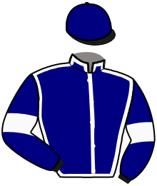 casaque portée par Clozier F. jockey du cheval de course HAPPY DU BOIS, information pmu ZETURF