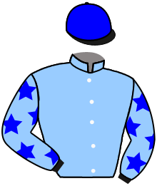casaque portée par Moutard Jer. jockey du cheval de course MINE'S A DOUBLE, information pmu ZETURF
