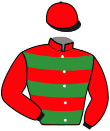 casaque portée par Lagadeuc R. jockey du cheval de course LADY MAGALOU, information pmu ZETURF