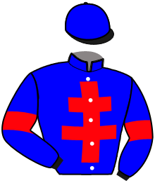 casaque portée par Rochard B. jockey du cheval de course GREC D'HAVAROCHE, information pmu ZETURF