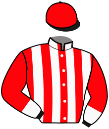 casaque portée par Verva Pie. Y. jockey du cheval de course ELTYME, information pmu ZETURF