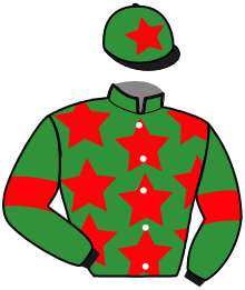 casaque portée par Gelormini G. jockey du cheval de course EMILY LP, information pmu ZETURF