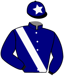 casaque portée par Foulon M. jockey du cheval de course DAZZLE AT DAWN, information pmu ZETURF