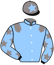 casaque portée par Sanchez Gar. jockey du cheval de course AGAMEMNON, information pmu ZETURF