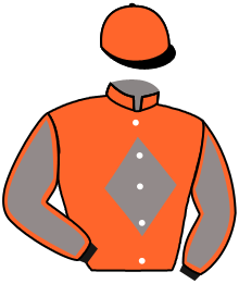 casaque portée par Merille C. jockey du cheval de course CHICATCHI, information pmu ZETURF