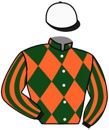casaque portée par Crinon Mme Can. jockey du cheval de course CANOVAS, information pmu ZETURF