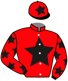 casaque portée par Gutierrez Val A. jockey du cheval de course PRETTY STORM, information pmu ZETURF