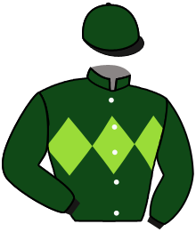 casaque portée par Zuliani L. jockey du cheval de course HIGH THE MOON, information pmu ZETURF