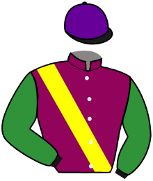 casaque portée par Reveley J. jockey du cheval de course MAMAZARA, information pmu ZETURF