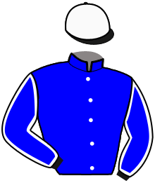 casaque portée par Gence F. jockey du cheval de course L'AS DE LA COUDRE, information pmu ZETURF