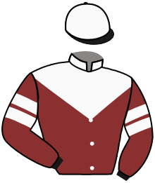 casaque portée par Thomas Ron. jockey du cheval de course MISS CLAVEL, information pmu ZETURF