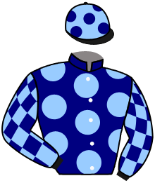 casaque portée par Orani Ant. jockey du cheval de course HEBE, information pmu ZETURF