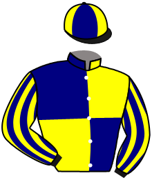 casaque portée par Barzalona M. jockey du cheval de course JAMES'S DELIGHT, information pmu ZETURF