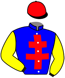 casaque portée par Valle Skar Mlle F. jockey du cheval de course ROI DE FLANDRE, information pmu ZETURF