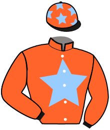 casaque portée par Desmottes A. jockey du cheval de course JASON GINYU, information pmu ZETURF