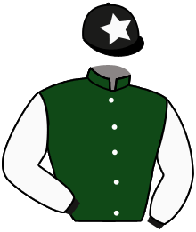 casaque portée par Molins Mme Amb. jockey du cheval de course DOUCE AMIE, information pmu ZETURF