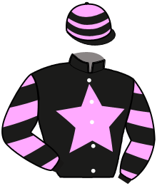 casaque portée par Desmigneux F. jockey du cheval de course LET ME FLY, information pmu ZETURF
