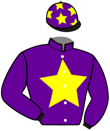 casaque portée par Verva M. jockey du cheval de course JALBA DU FER, information pmu ZETURF