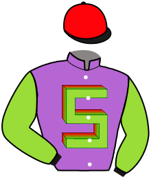 casaque portée par Mendizabal I. jockey du cheval de course THARPE, information pmu ZETURF