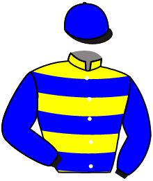 casaque portée par Demuro C. jockey du cheval de course ISCREAMFORICECREAM, information pmu ZETURF