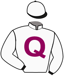 casaque portée par Eyquem Jb. jockey du cheval de course LAFFAN, information pmu ZETURF