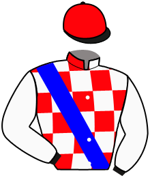 casaque portée par Michel Mlle Mic. jockey du cheval de course ROYALTIES, information pmu ZETURF