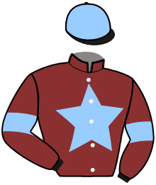 casaque portée par Castaing Mathieu Mme C. jockey du cheval de course GIOS DAIRPET, information pmu ZETURF