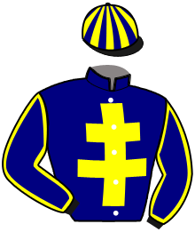 casaque portée par Gout R. jockey du cheval de course KLEPPER DU LOIR, information pmu ZETURF