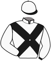 casaque portée par Duval C. M. jockey du cheval de course INNOCENT DU BOS, information pmu ZETURF
