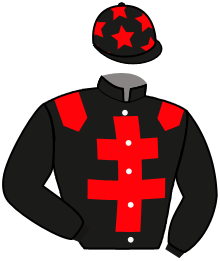 casaque portée par Leveau A. jockey du cheval de course LALIE SOLAU, information pmu ZETURF