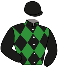 casaque portée par Gourgand C. jockey du cheval de course LEADER BLACK, information pmu ZETURF