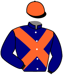casaque portée par Dubourg K. jockey du cheval de course GRANDGADOR, information pmu ZETURF